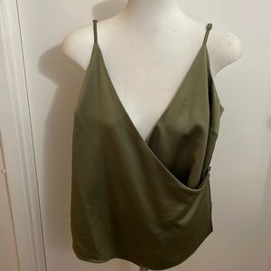 ASOS Olive Wrap Tank, Size 8US, NEW